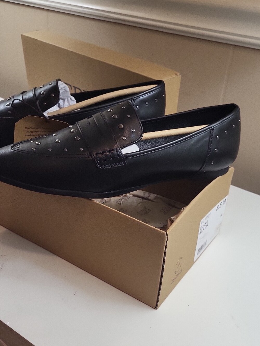 Nwt, Frye & Co STUDDED BALLET FLATS, SIZE 8.5 - Picture 3 of 9